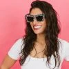 Fringe Co Multicolored Rhinestone Cat Eye Sunglasses Shop Spring Sparkles