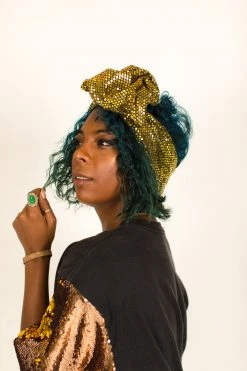 Fringe Co Party Wraps Gold Disco Party Wrap