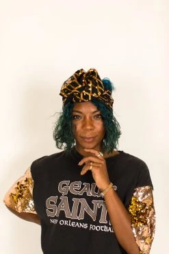 Fringe Co Black And Gold Sequin Diamond Party Wrap