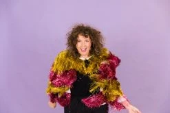 Fringe Co Totally Tinsel Collection Pink And Gold Totally Tinsel Jacket 24 Fringe Co Totally Tinsel Collection Pink And Gold Totally Tinsel Jacket