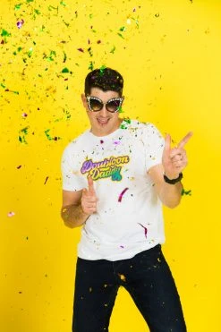 Fringe Co Doubloon Daddy Mardi Gras Party Tee Party Collection