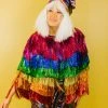 Fringe Co Rainbow Metallic Stripe Party Wrap