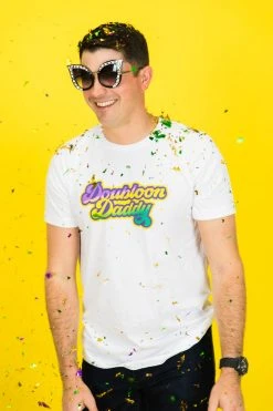 Fringe Co Doubloon Daddy Mardi Gras Party Tee Party Collection