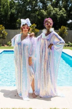 Fringe Co Party Wraps Iridescent Sequin Party Headwrap