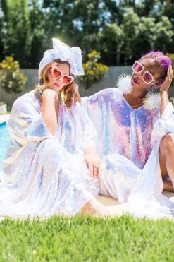 Fringe Co Party Wraps Iridescent Sequin Party Headwrap