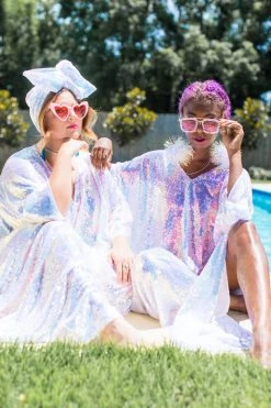 Fringe Co Party Wraps Iridescent Sequin Party Headwrap