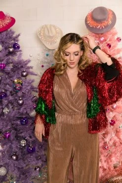 Fringe Co The Ho Ho Ho Tinsel Jacket Totally Tinsel Collection