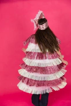 Fringe Co Shop Spring Sparkles The Pretty In Pink Pink And Iridescent Tinsel Duster