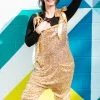 Fringe Co Gold Sequin Party Jumpsuit