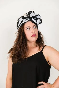 Fringe Co Black And White Sequin Party Wrap