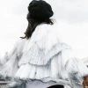 Fringe Co The Princess White And Silver Totally Tinsel Fringe Jacket