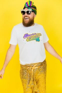 Fringe Co Doubloon Daddy Mardi Gras Party Tee Party Collection