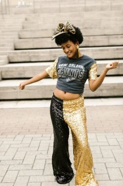 Fringe Co Black And Gold High Waisted Sequin Pants Sequin Collection 6 Fringe Co Black And Gold High Waisted Sequin Pants Sequin Collection