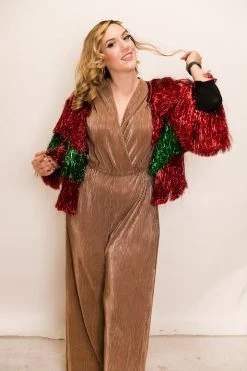 Fringe Co The Ho Ho Ho Tinsel Jacket Totally Tinsel Collection
