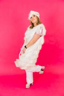 Fringe Co Iridescent Fringe Duster Totally Tinsel Collection