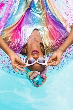 Fringe Co Rainbow Ombre Sequin Party Wrap