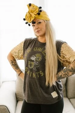 Fringe Co Gold With Black Pom Pom Party Wrap