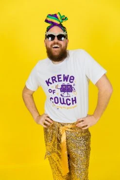 Fringe Co Party Collection Krewe Of Couch Mardi Gras Party Tee