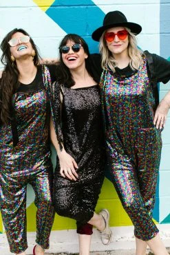 Fringe Co Sequin Collection Black Sequin Party Jumpsuit 6 Fringe Co Sequin Collection Black Sequin Party Jumpsuit