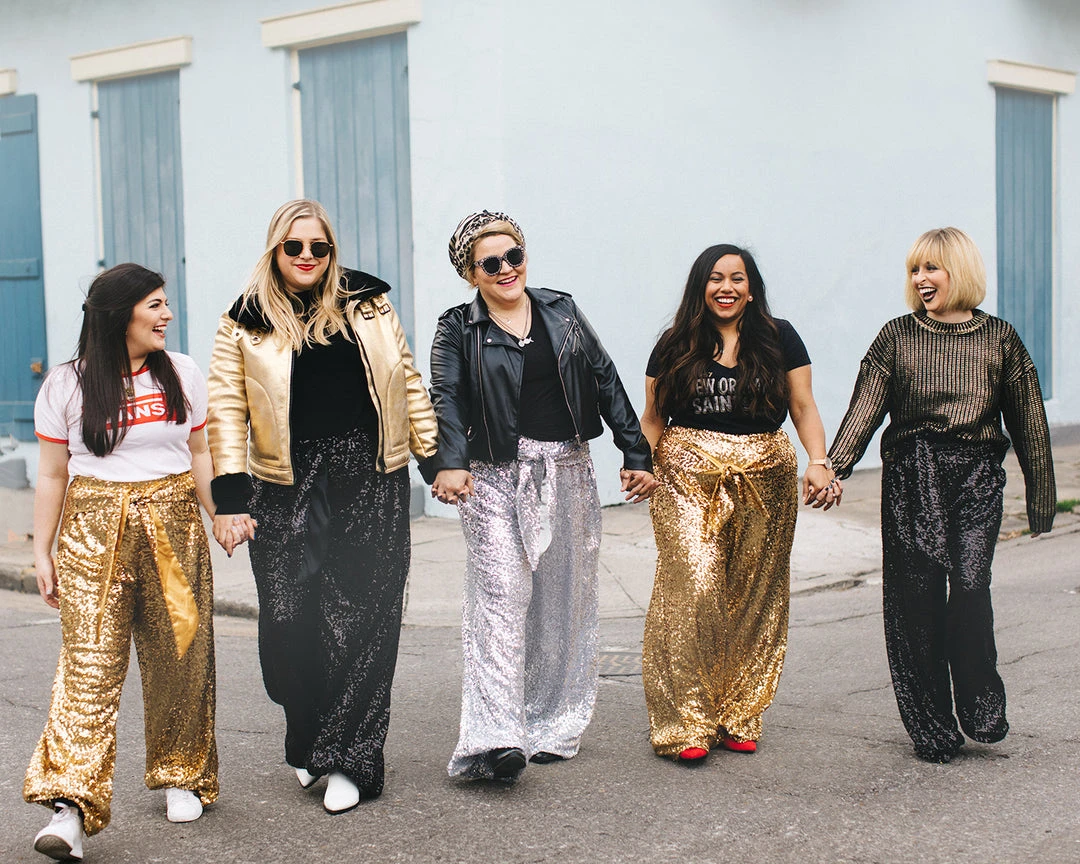 Fringe Co Sequin Collection Black High Waisted Sequin Party Pants 4 Fringe Co Sequin Collection Black High Waisted Sequin Party Pants