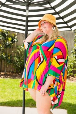 Fringe Co 70's Geometric Short Caftan Caftan Club Collection