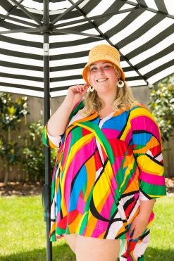 Fringe Co 70's Geometric Short Caftan Caftan Club Collection