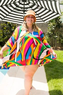 Fringe Co 70's Geometric Short Caftan Caftan Club Collection