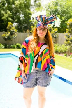Fringe Co Shop Spring Sparkles 70's Geometric Tunic