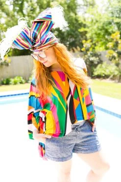 Fringe Co Shop Spring Sparkles 70's Geometric Tunic