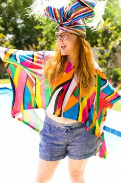 Fringe Co Shop Spring Sparkles 70's Geometric Tunic