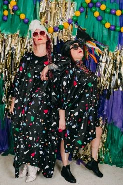 Fringe Co Black Confetti Long Caftan Caftan Club Collection