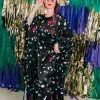 Fringe Co Black Confetti Long Caftan Caftan Club Collection
