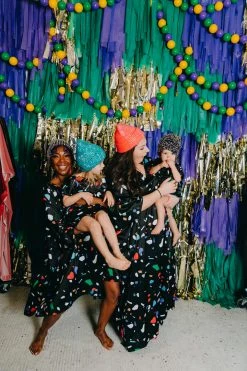 Fringe Co Black Confetti Kid's Caftan Kids Caftans