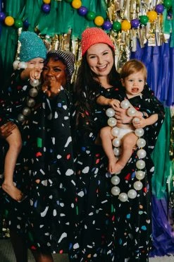 Fringe Co Black Confetti Kid's Caftan Kids Caftans