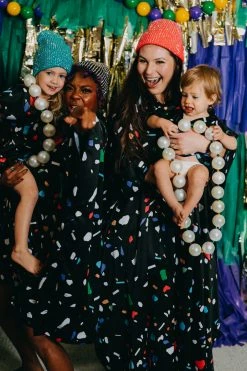 Fringe Co Black Confetti Kid's Caftan Kids Caftans