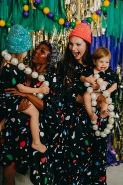 Fringe Co Black Confetti Kid's Caftan Kids Caftans