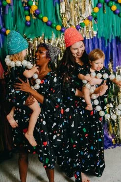 Fringe Co Black Confetti Kid's Caftan Kids Caftans