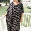 Fringe Co Black Diamond Embroidered Long Caftan Caftan Club Collection