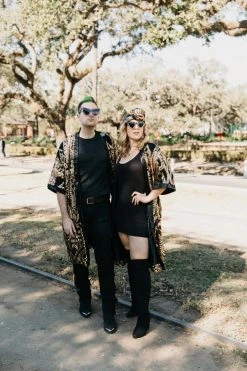 Fringe Co Gold Embroidered Sequin Duster