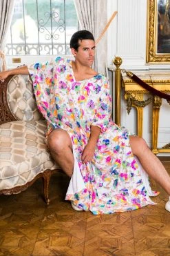 Fringe Co Bright Floral Sequin Long Caftan 11 Fringe Co Bright Floral Sequin Long Caftan