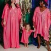 Fringe Co Kids Caftans Bright Pink Sequin Kid's Caftan