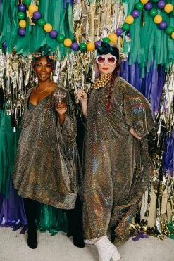 Fringe Co Rainbow Dot Short Caftan