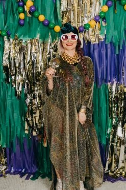 Fringe Co Rainbow Dot Long Caftan Caftan Club Collection