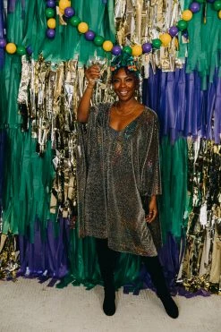 Fringe Co Rainbow Dot Short Caftan