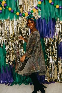 Fringe Co Rainbow Dot Short Caftan