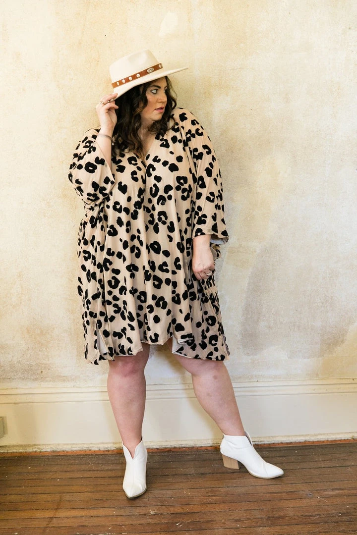 Fringe Co Flocked Leopard Short Caftan Caftan Club Collection 3 Fringe Co Flocked Leopard Short Caftan Caftan Club Collection