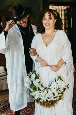 Fringe Co Iridescent Sequin Fringe Duster 18 Fringe Co Iridescent Sequin Fringe Duster