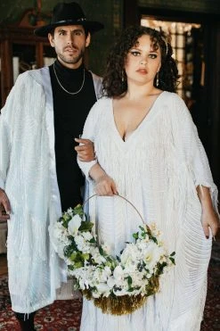 Fringe Co Iridescent Sequin Fringe Duster 22 Fringe Co Iridescent Sequin Fringe Duster