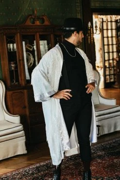 Fringe Co Iridescent Sequin Fringe Duster 21 Fringe Co Iridescent Sequin Fringe Duster