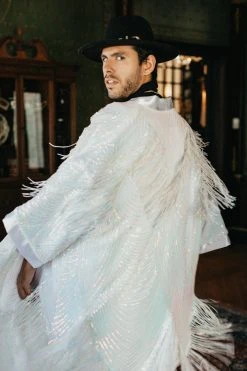 fringe co shop 19 Fringe Co Iridescent Sequin Fringe Duster